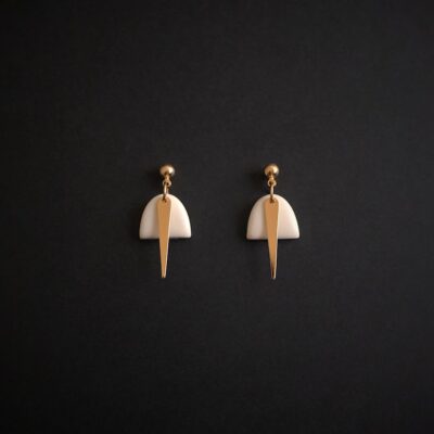 Boucles d'oreilles ivoire originales Artapaon