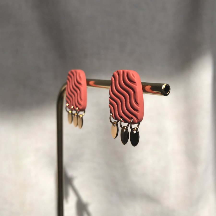 Boucles d'oreilles terracotta Artapaon