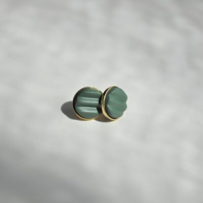 Boucles d'oreilles puces vertes originales Artapaon