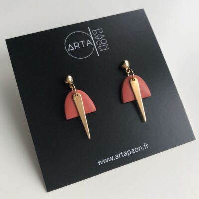 Boucles d'oreilles terracotta originales Artapaon