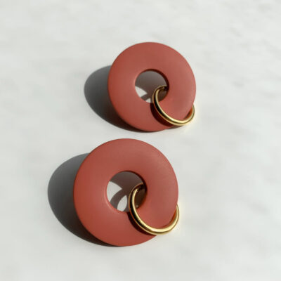 Boucles d'oreilles terracotta originales Artapaon