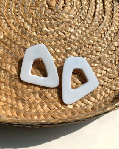 Grandes boucles d'oreilles trapèze moderne Artapaon