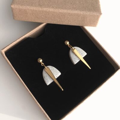 Boucles d'oreilles originales en argile polymère Artapaon