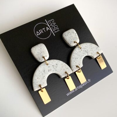 Boucles d'oreilles originales forme arche Artapaon