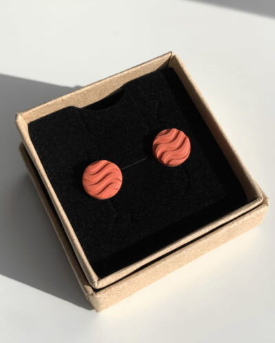 boucles d'oreilles terracotta puces Artapaon