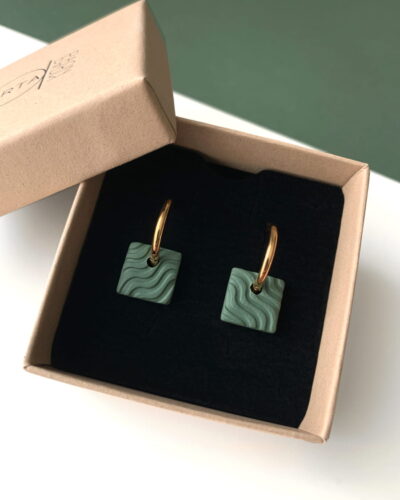 Mini créoles vertes originales Artapaon