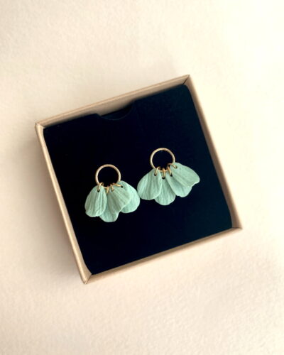Boucles d'oreilles pétales artisanales Artapaon