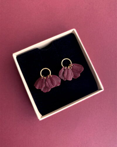 Boucles d'oreilles pétales artisanales Artapaon