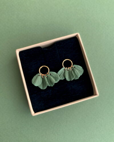 Boucles d'oreilles pétales artisanales Artapaon