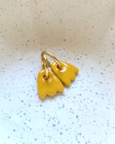 Boucles d'oreilles créoles Tulipes jaune Artapaon